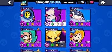 сары булун: Аккаунт Brawl Stars(Бравл Старс) Основное: - Трофеи: 55 707 - Создан — 10