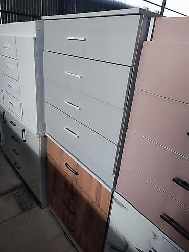 Комоды: Комод для одежды, Без зеркала, ЛДСП, цвет - Серый — 4