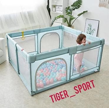 Манеж премиум качества Детский игровой манеж с безопасной сеткой и