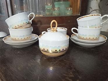 оригинальный подарок: Столовая и чайная посуда из фарфора/фаянса, наборы разного назначения — 7