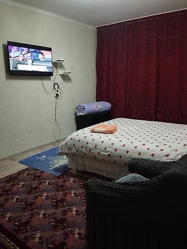 1 комната, Эконом, Аламедин-1 мкр, Постельное белье, Домофон, Телевизор