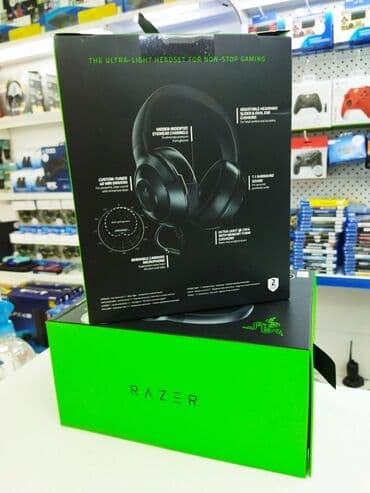 амбушюры для наушников razer kraken: Толук габариттүү, Razer, Жаңы, Кыймылга келтирчүүчү, Оюн үчүн — 3