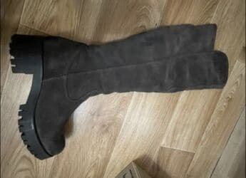 национальный костьюм: Сапоги, 37, Tamaris, Б/у, цвет - Коричневый, Платная доставка, Самовывоз — 1