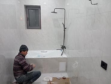 кафель уста: Услуги по облицовке плиткой: ванная комната, санузел, кухня - — 9