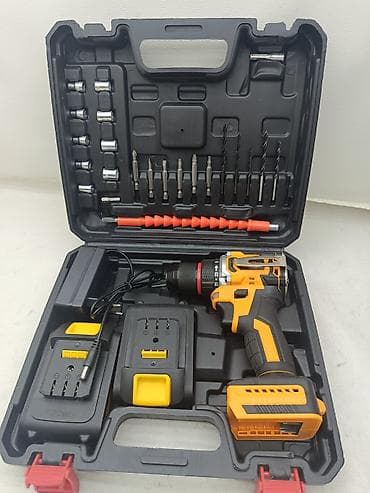 Дом и сад: Аккумуляторная дрель-шуруповерт PowerMax 48V в кейсе с набором насадок — 2