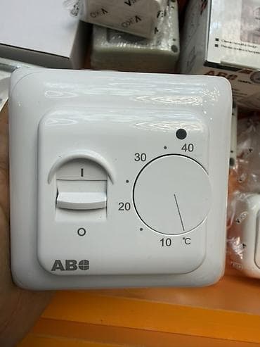комнатный термостат: Механический терморегулятор ABB для систем отопления/«тёплого пола» — 1
