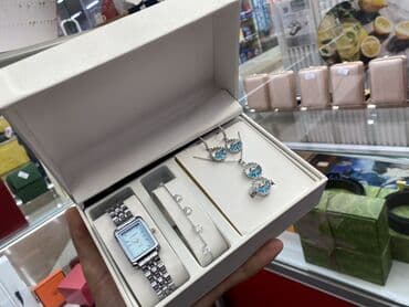 свадебные платья в бишкеке цены: Элегантный набор женских украшений, включающий часы, браслет, серьги — 3