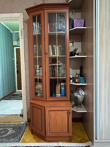 продам мебель б: Гарнитур для зала, Шкаф, МДФ, цвет - Коричневый — 2