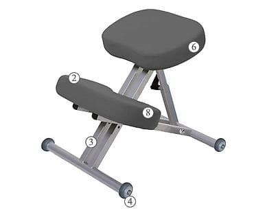 Эргономический стул-коленка (kneeling chair) для работы за столом. -