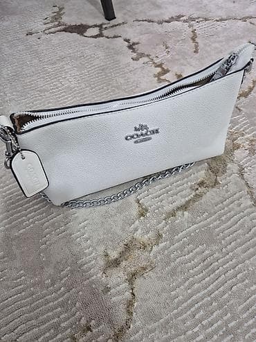 натуральная кожа сумка: Классическая сумка, Coach, Китай, Материал: Натуральная кожа, Застежка на молнии, Женские, Б/у — 1