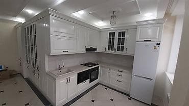 Сыпучие материалы: Кухонные гарнитуры в неоклассическом стиле под потолок - Фасады — 8