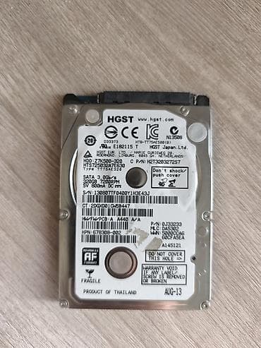 Накопитель для ПК, Б/у, HGST, HDD, 2.5", Для ПК