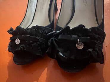 Прокат одежды: Босоножки, 39, Б/у, цвет - Черный, Самовывоз — 3