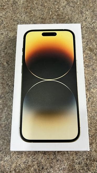 IPhone 14 Pro, Б/у, 256 ГБ, Золотой, 84 %