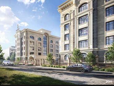 алтын ордодон квартира керек: 4 бөлмө, 194 м², Элитка, 5 кабат, ПСО (өзү оңдоп түзөтүп бүтүү үчүн) — 4