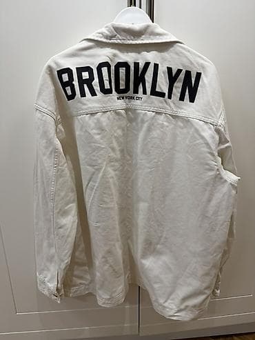 Мужская рубашка, L, H&M, Б/у, цвет - Белый, Самовывоз