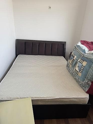 Эмерек гарнитурлары: Спальный гарнитур в современном темно‑коричневом исполнении. Состав — 4