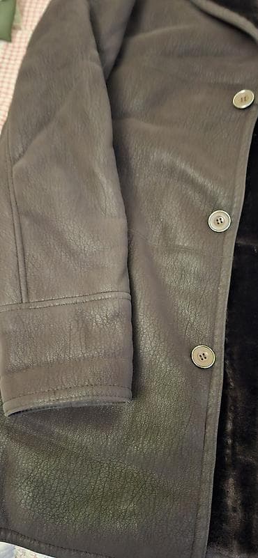 дублёнки мужская: Дубленка, Классическая модель, По колено, 7XL — 6