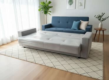 двуспальная кровать с подъемным механизмом: Раскладной диван, Новый — 1