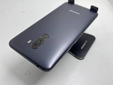 iphone xc: Poco Pocophone F1, Б/у, 128 ГБ, цвет - Черный, 2 SIM — 2