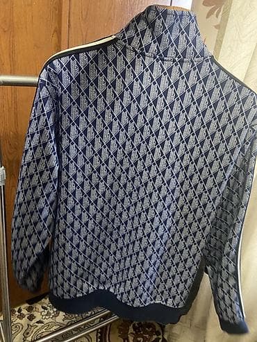 Носки и белье: Мужская спортивная олимпийка Lacoste с геометрическим принтом — 3