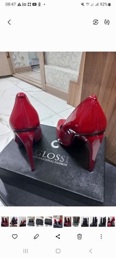 Туфли: Туфли, 35, Glossi, Новый, цвет - Красный, Самовывоз — 4