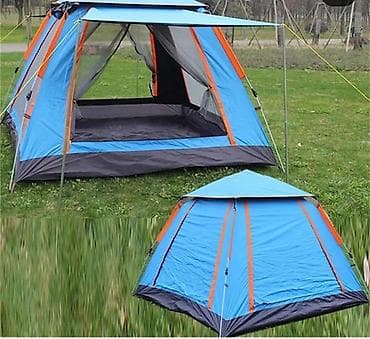 лыжа прокат: Палатка каркасная семейная (кемпинговая) - Просторная квадратная — 2