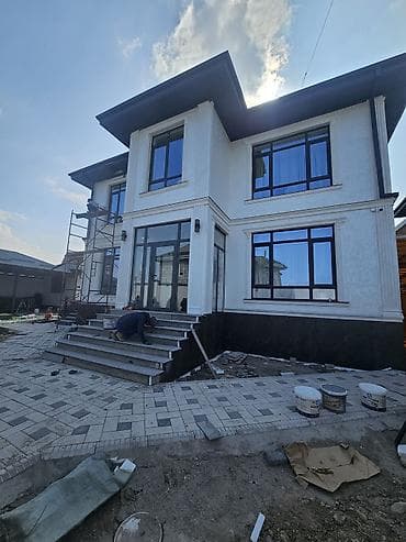 белые камни: Облицовка цоколя и фасада керамогранитом/гранитными плитами - — 3