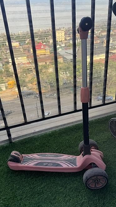 Детский транспорт: Детский трехколесный самокат (pink) Отличный вариант первого самоката — 2