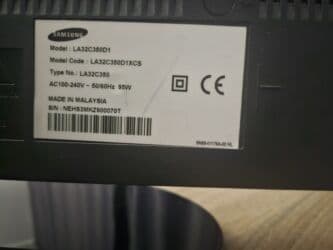 телевизор алам: Samsung LА32C350D1 32", 1366x768, дополнительно: AV, аудио х2 — 2