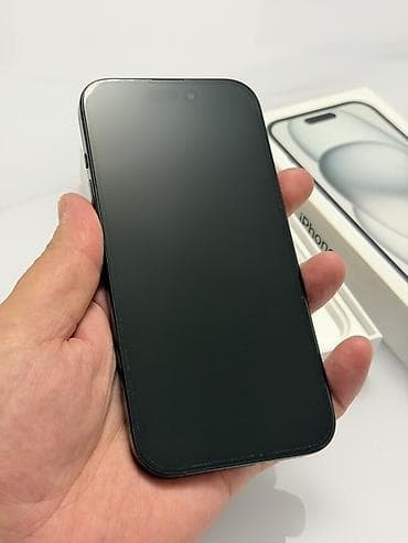обс: IPhone 15, Б/у, 256 ГБ, Черный, Коробка, 85 % — 7
