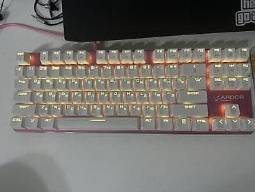 наушники с проводом: Клавиатура, Механическая, Проводное подключение, Размер: 80% — 2