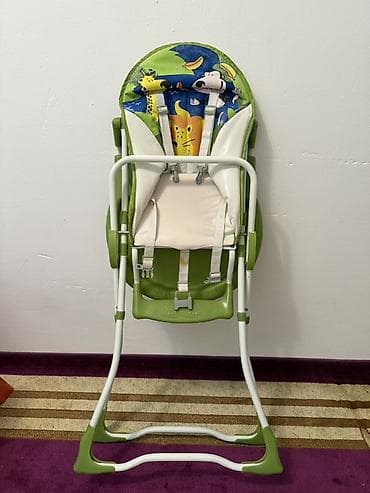 детские люлька: Стульчик для кормления, Другой бренд, Металл, Другой вид, цвет - Зеленый — 2