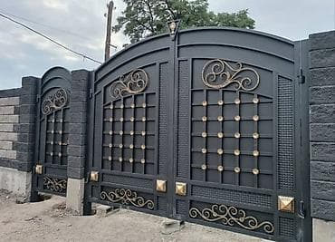 Металлические ворота и калитки - Материал: сталь. Сварная конструкция