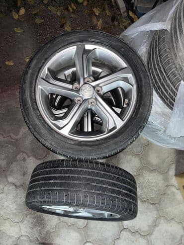 диски на нексии: Колеса в сборе 215 / 55 / R 17, Всесезонная, Б/у, Комплект, Легковые, Литые, отверстий - 5 — 3