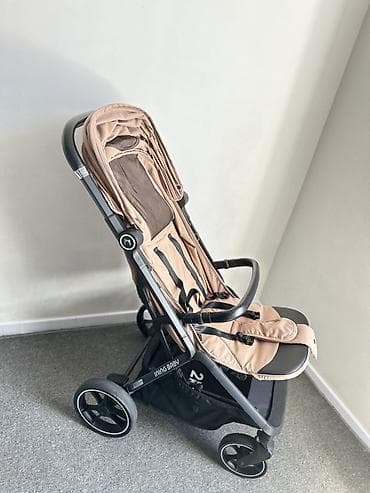 easy walker: Прогулочная коляска Ining Baby, цвет бежевый/капучино. Особенности: - — 4