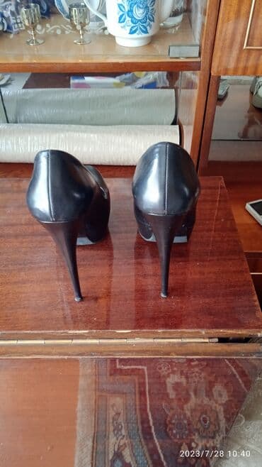 фирменная обувь из италии: Туфли, 36, Marco Piero, Б/у, цвет - Черный, Самовывоз — 3