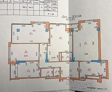 prime park: 5 и более комнат, 185 м², Элитка, 12 этаж, Евроремонт — 1