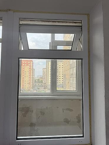 Балконная дверь, Б/у, Со стеклом, Пластик — 3
