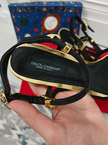armani code: Босоножки, 36.5, 36, Dolce & Gabbana, Новый, цвет - Черный, Самовывоз — 4