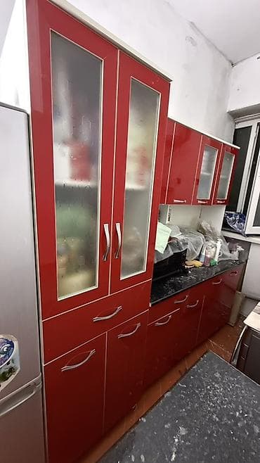 Эмерек гарнитурлары: Ашкана гарнитуру, түсү - Кызыл — 2