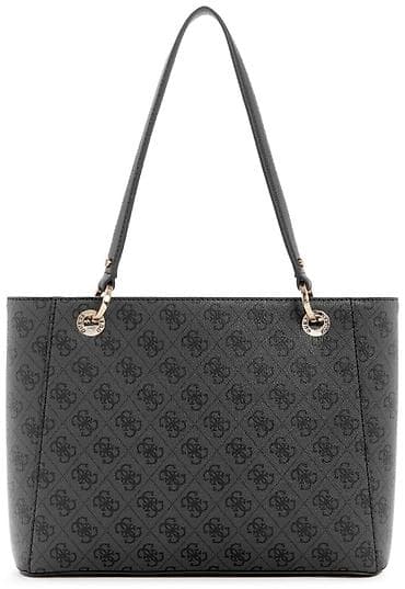 Прокат одежды: Сумка-тоут Guess (женская) - Цвет: черный с фирменным монограммным — 3