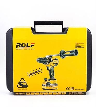 электро набор: Аккумуляторная дрель-шуруповерт ROLF TOP-5070 (Germany Technology) — 2