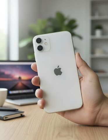 IPhone 11, Б/у, 256 ГБ, Белый, Зарядное устройство, Чехол, В рассрочку, 100 %