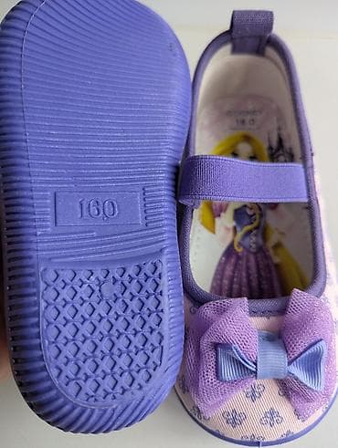 балетки 38: Детские балетки Disney Rapunzel, размер 16.0. На ножку 15 см — 3