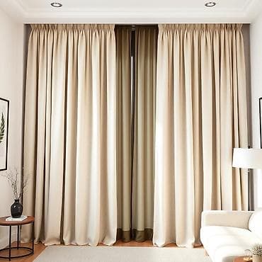 жалюзи на кухню: Комплект штор, Блэкаут, Светонепроницаемая, Готовое изделие, Для спальни — 1