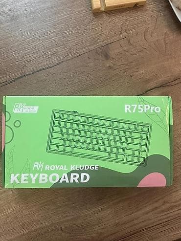 rg108 pro: Клавиатура, Royal Kludge, Механическая, Bluetooth, Проводное подключение, Размер: 75% — 1