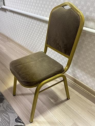 Стул для кафе, ресторанов, Железо, цвет - Золотой