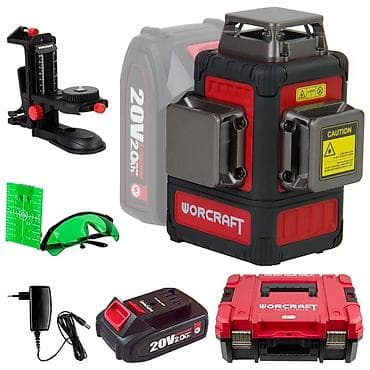 launch pro elite: Лазерный уровень Worcraft 4D (зелёный луч) — профессиональный — 1