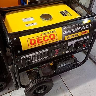 генераторы: АРЕНДА Бензиновый генератор DECO DGR-8500K - Номинальная мощность — 1